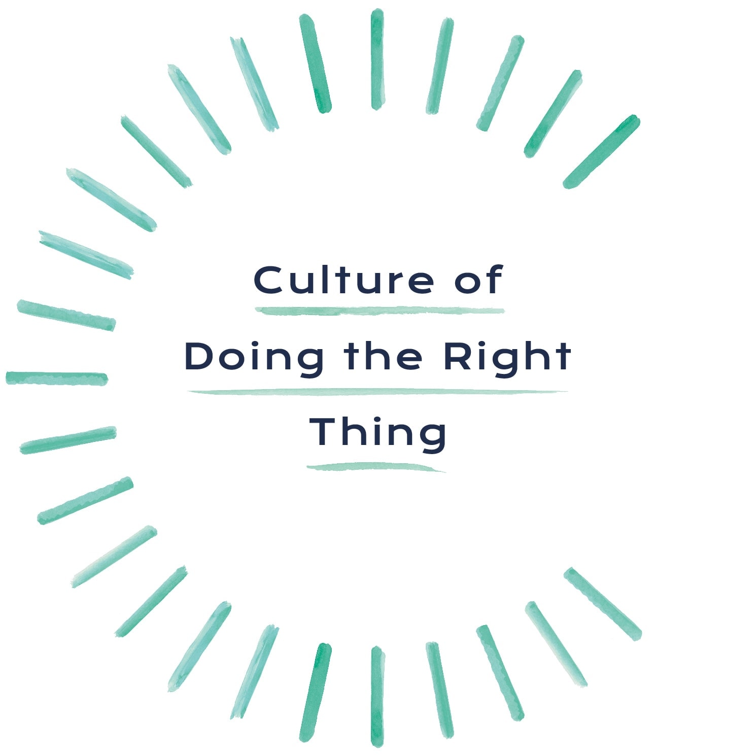Our mission: Culture of Doing the Right Thing.