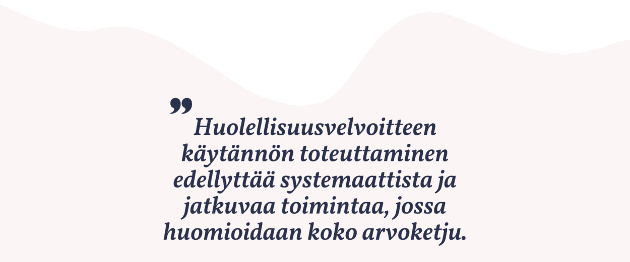 Huolellisuusvelvoite nostaa ihmisoikeuskysymykset yritysten agendalle