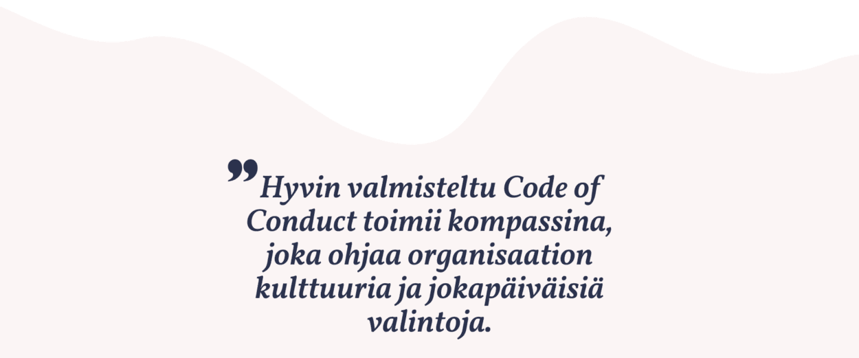 Code of Conductin päivitys edessä?